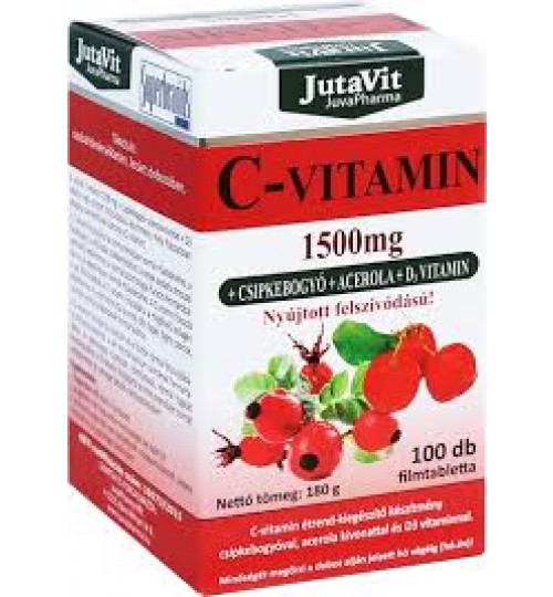 JUTAVIT C-VITAMIN+D3+ACEROLA TABLETTA